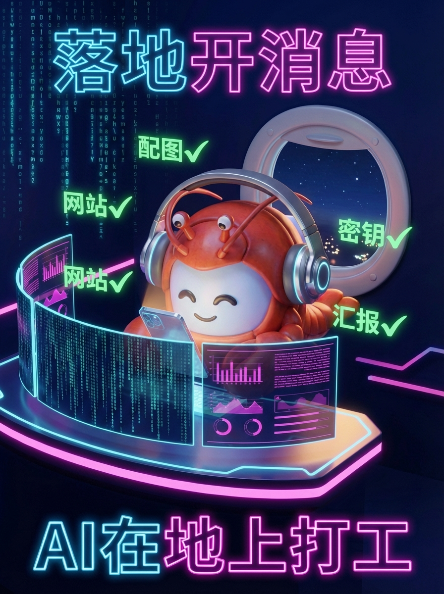 落地开消息：工作完成