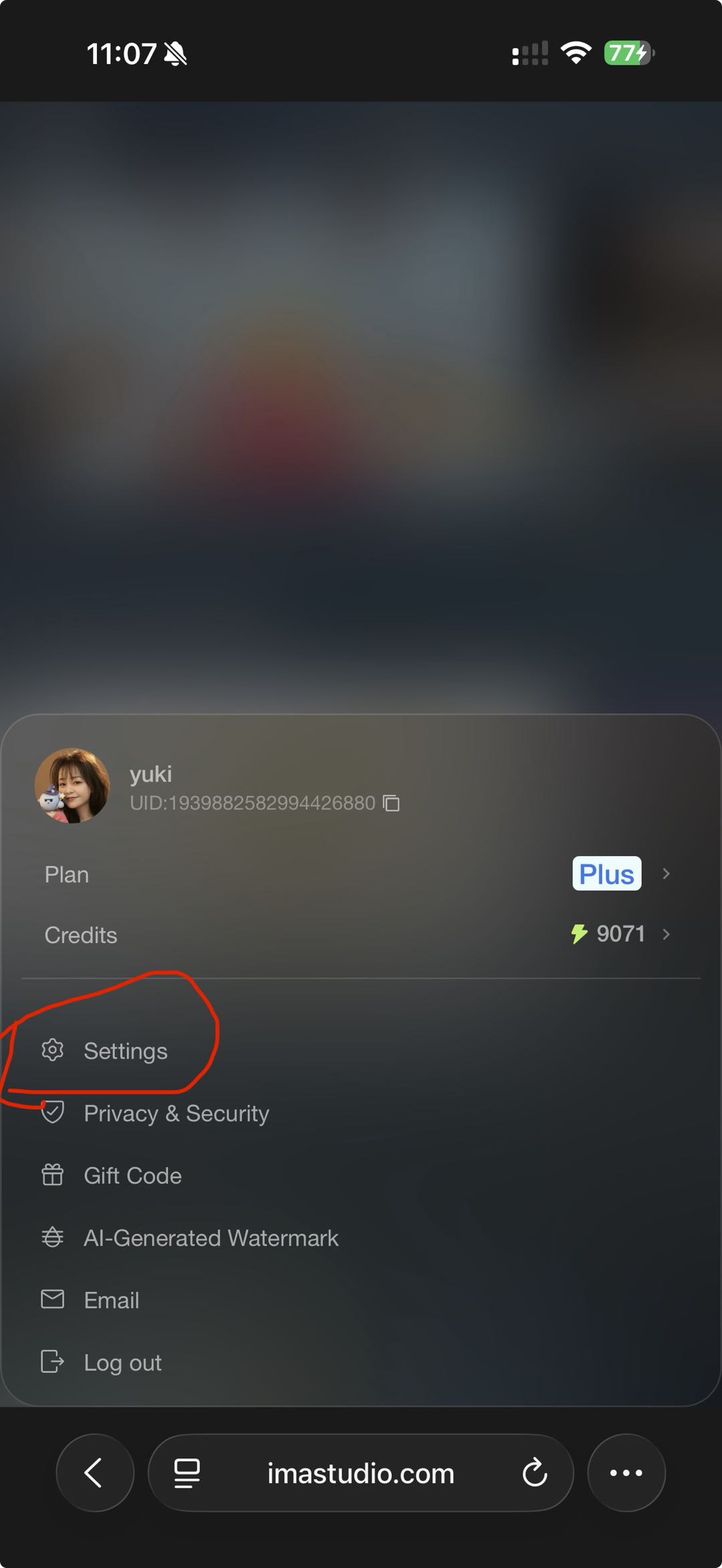Settings菜单 手机版